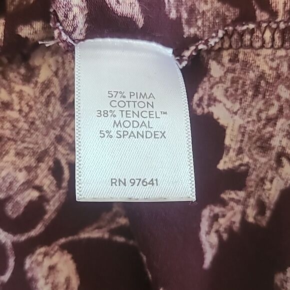 J Jill Wearever V-neck Floral Stretch Maxi Dress Pockets Size L - Picture 10 of 11